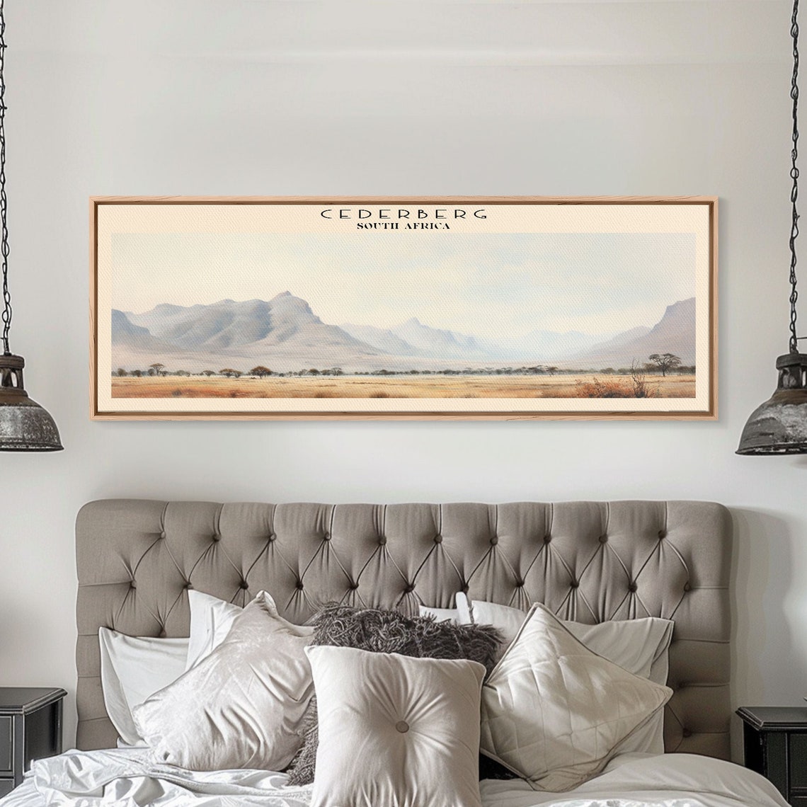 Cederberg South Africa Mountain Range Golden Savanna Travel Poster - Image 4