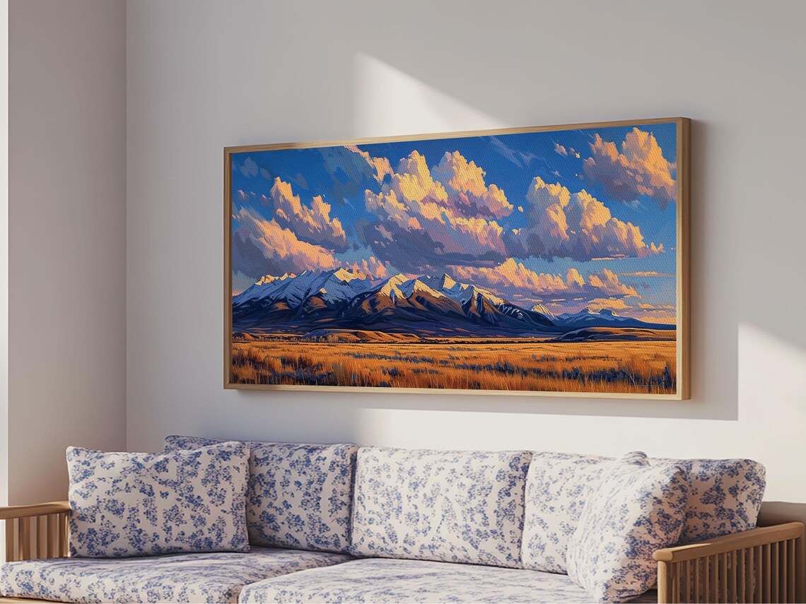 Sunset Over the Mountains, Panoramic Landscape - Image 6