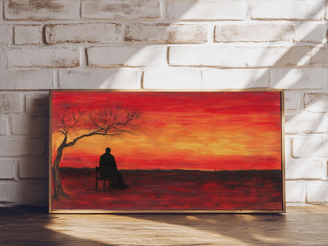 Despair Abstract Wall Art, Moody Decor - Image 3