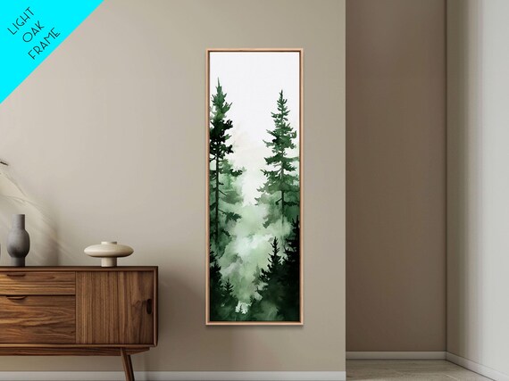 Serene Forest Path Framed Print Sage Green Wall Art Rustic Decor Bedroom Or Living Room Cottagecore Wabi Sabi Unique Art
