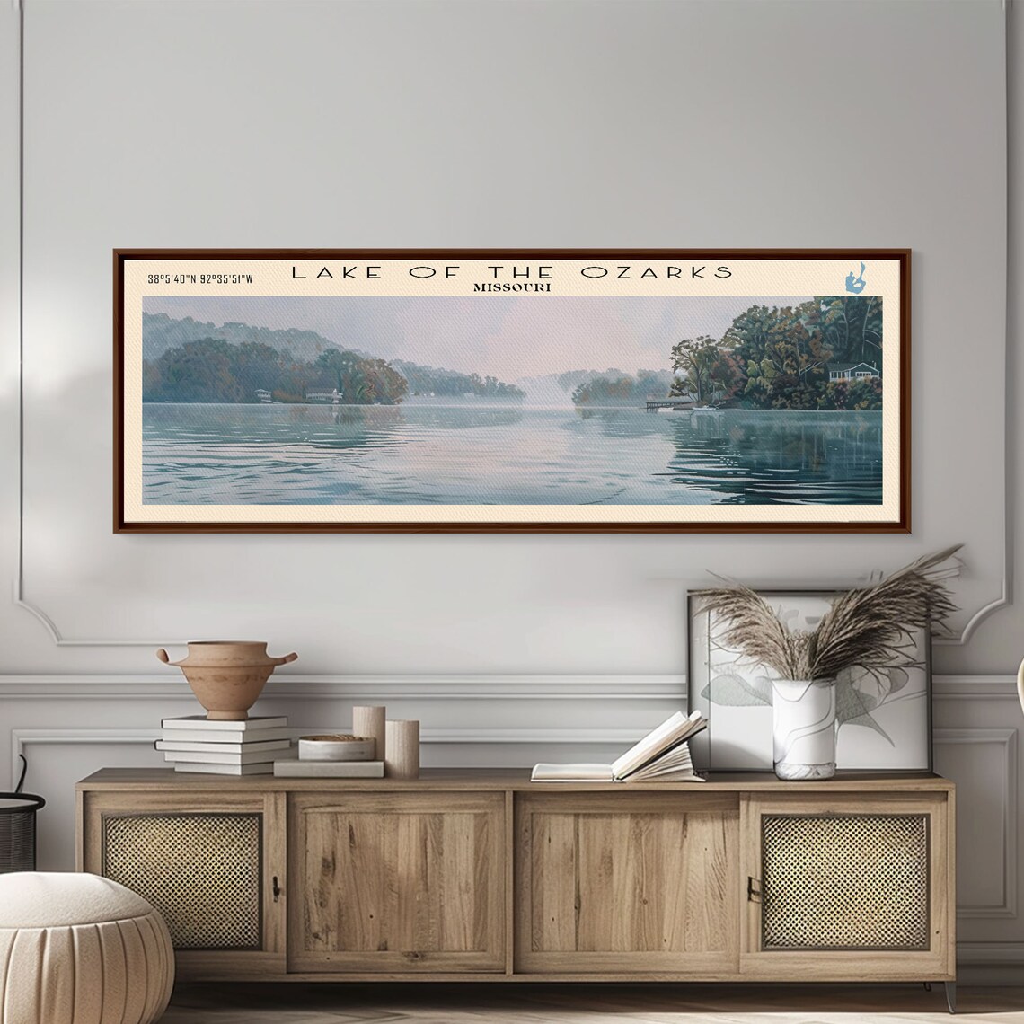 Lake of the Ozarks Missouri Travel Poster, Lake House Decor - Image 3