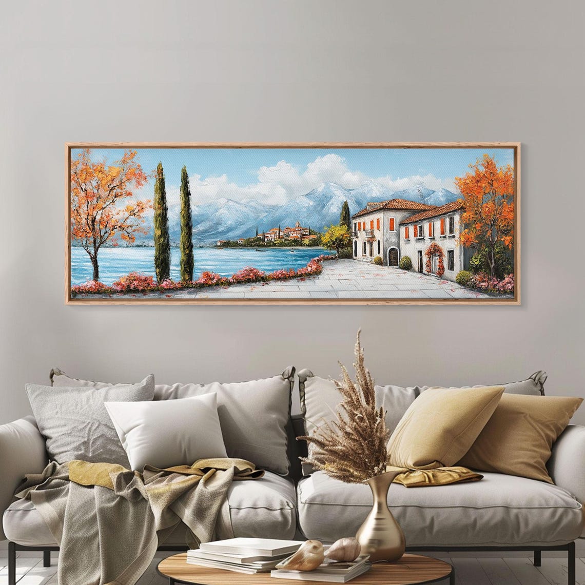 Positano Oil Painting Print Original Art Of Amalfi Coast Italy Italian Vacation Art European Vacation Gift Idea Living Room Decor - Image 6