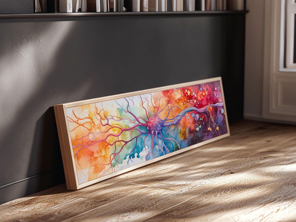 Neurons Abstract Brain Art Print, Modern Study Decor - Image 6