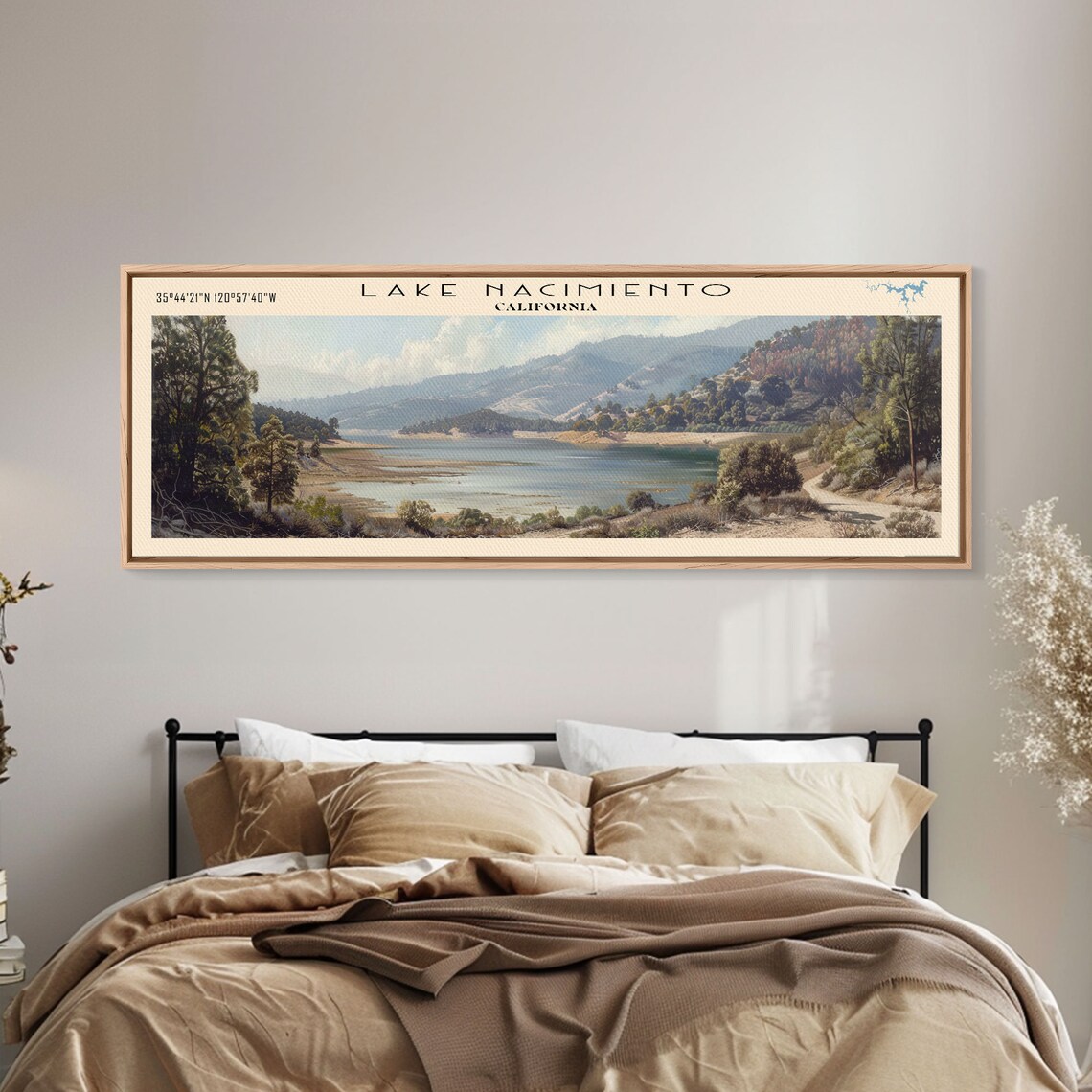 Lake Nacimiento California Travel Poster, Landscape - Image 2