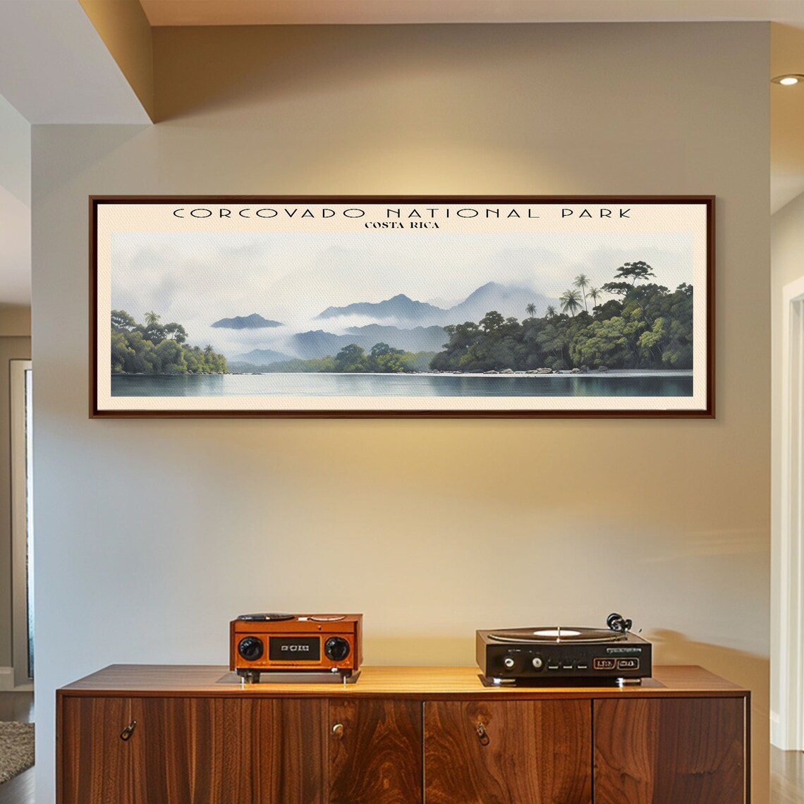 Corcovado National Park Costa Rica Rainforest Coast Panoramic Travel Poster - Image 3