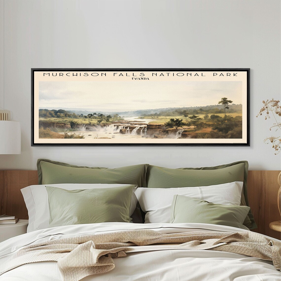 Murchison Falls National Park Uganda Cascading Falls Panoramic Art Poster - Image 2