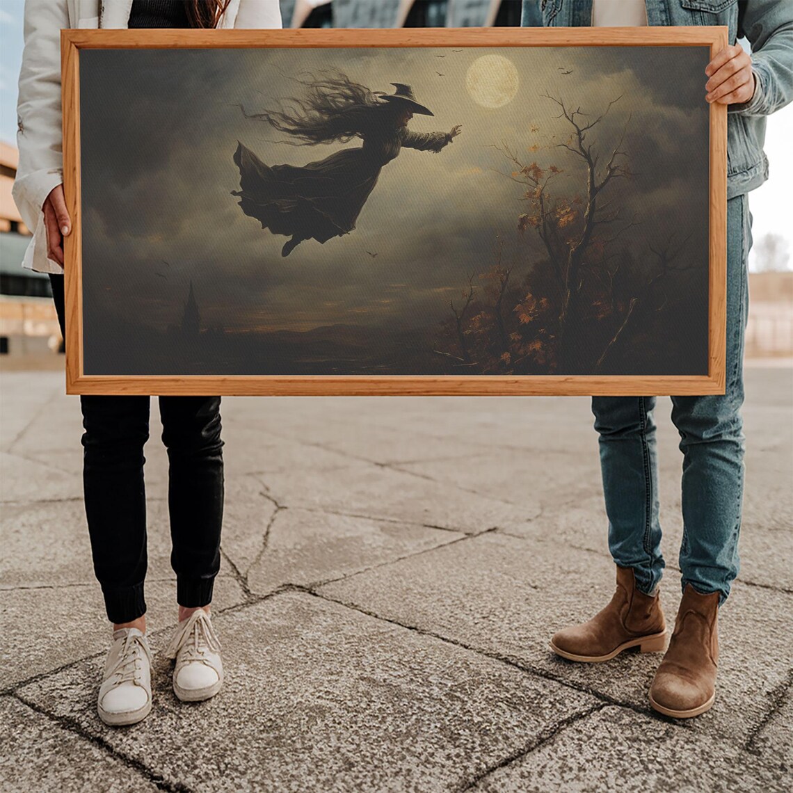 The Flying Witch, Halloween Horror Print - Image 4