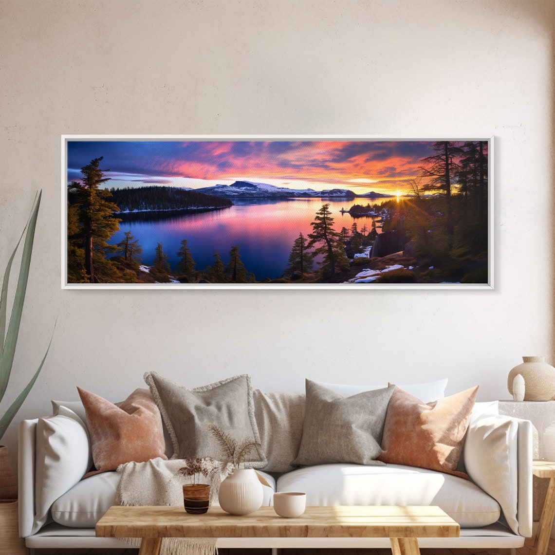 Crater Lake National Park Oregon Sunset Lake Reflection Photo Print - Image 5