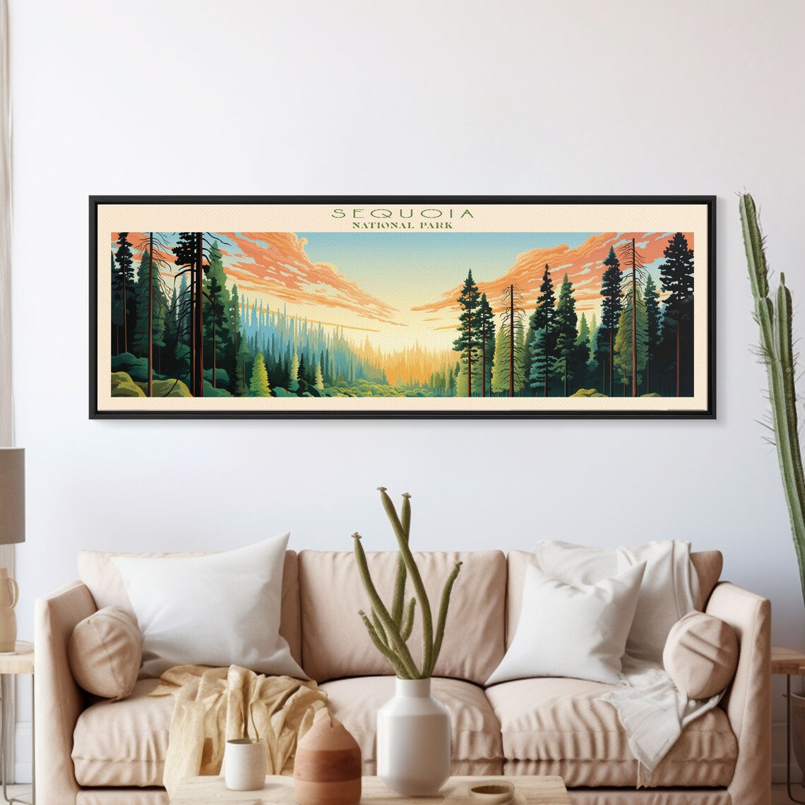 Sequoia National Park, Minimalist Mid-Century Travel Poster - Image 5