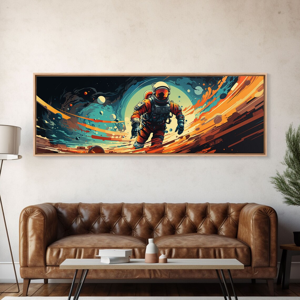 Psychedelic Astronaut Celestial Space Art Print