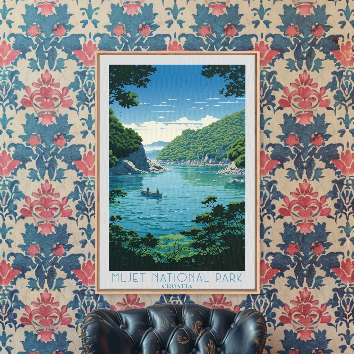 Mljet National Park Croatia Turquoise Lake Forest Island Poster - Image 6