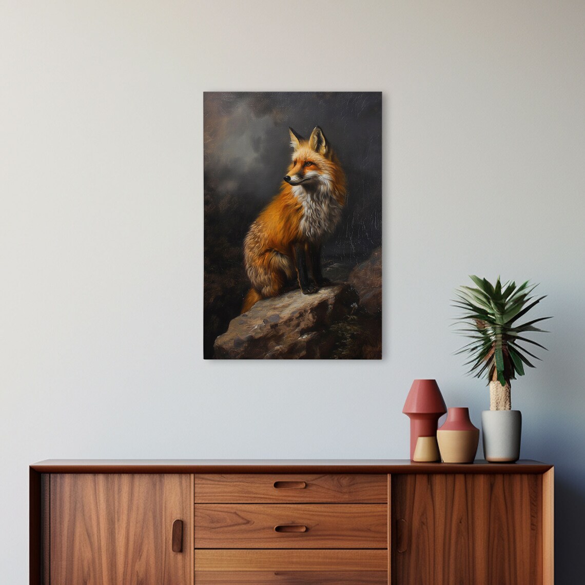 Red Fox Portrait Art Print, Fall Decor for Fox Lovers - Image 5