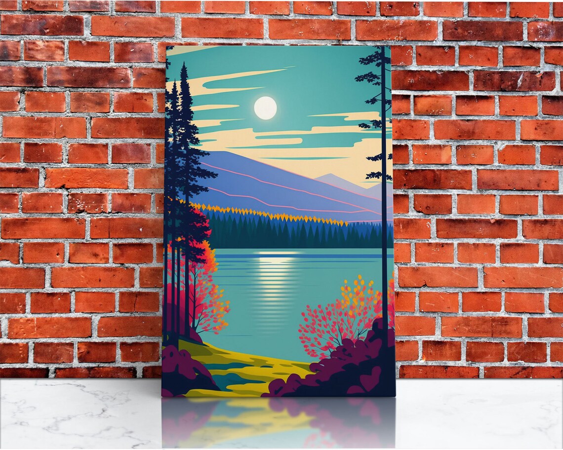 Pacific Northwest Pop Art, Scandinavian Inspired Poster - Image 3