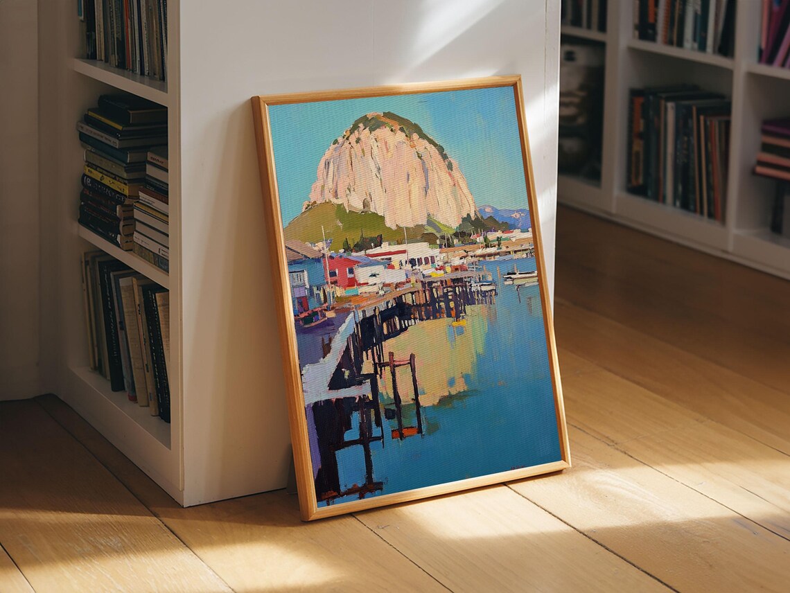Morro Bay California Travel Poster, Wall Art Print - Image 6