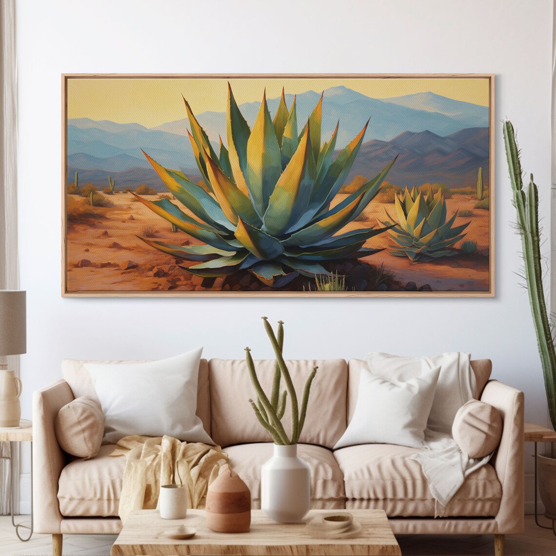 Agave Desert Southwestern Landscape Art Print - Image 3
