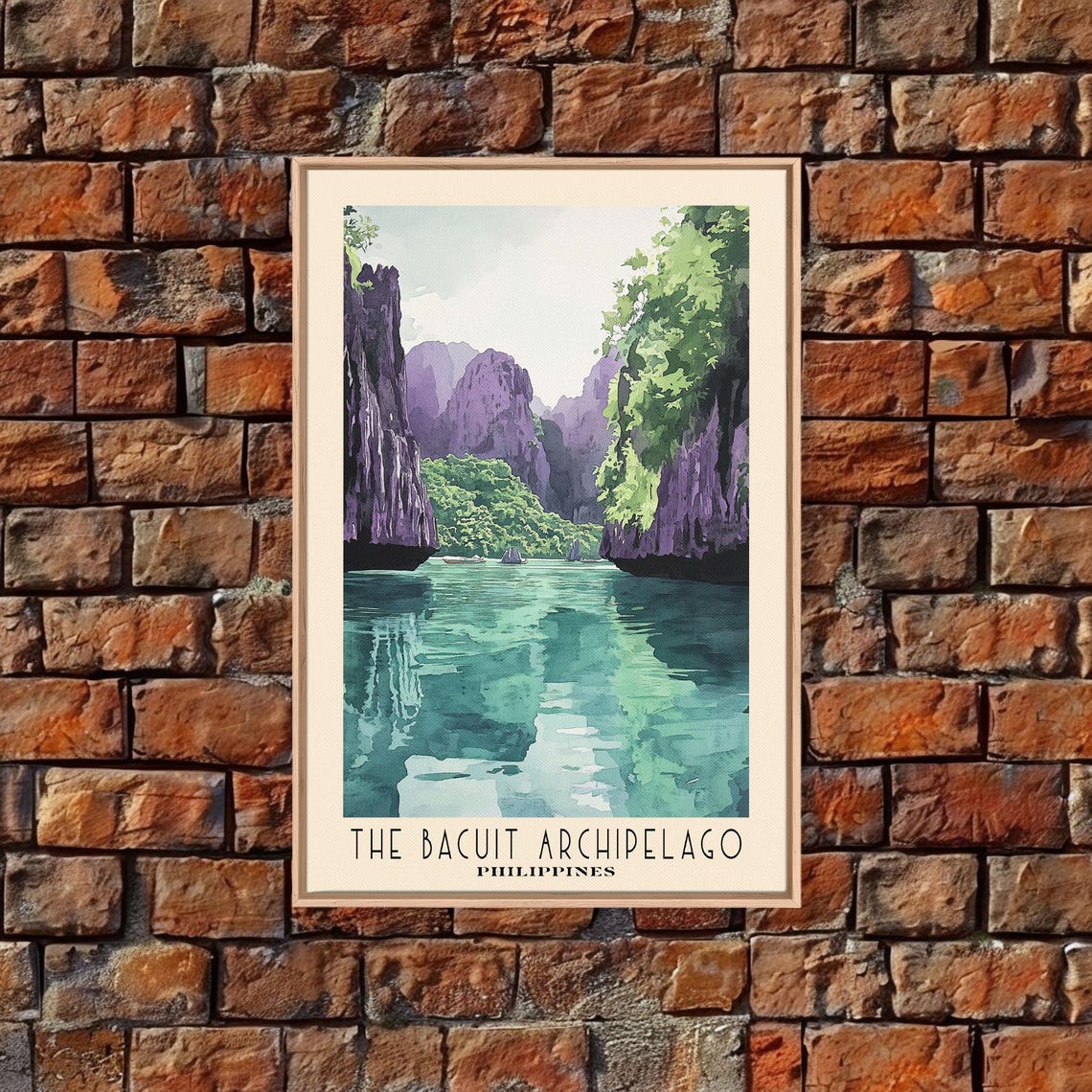 Bacuit Archipelago Philippines Limestone Cliffs Emerald Lagoon Poster - Image 5
