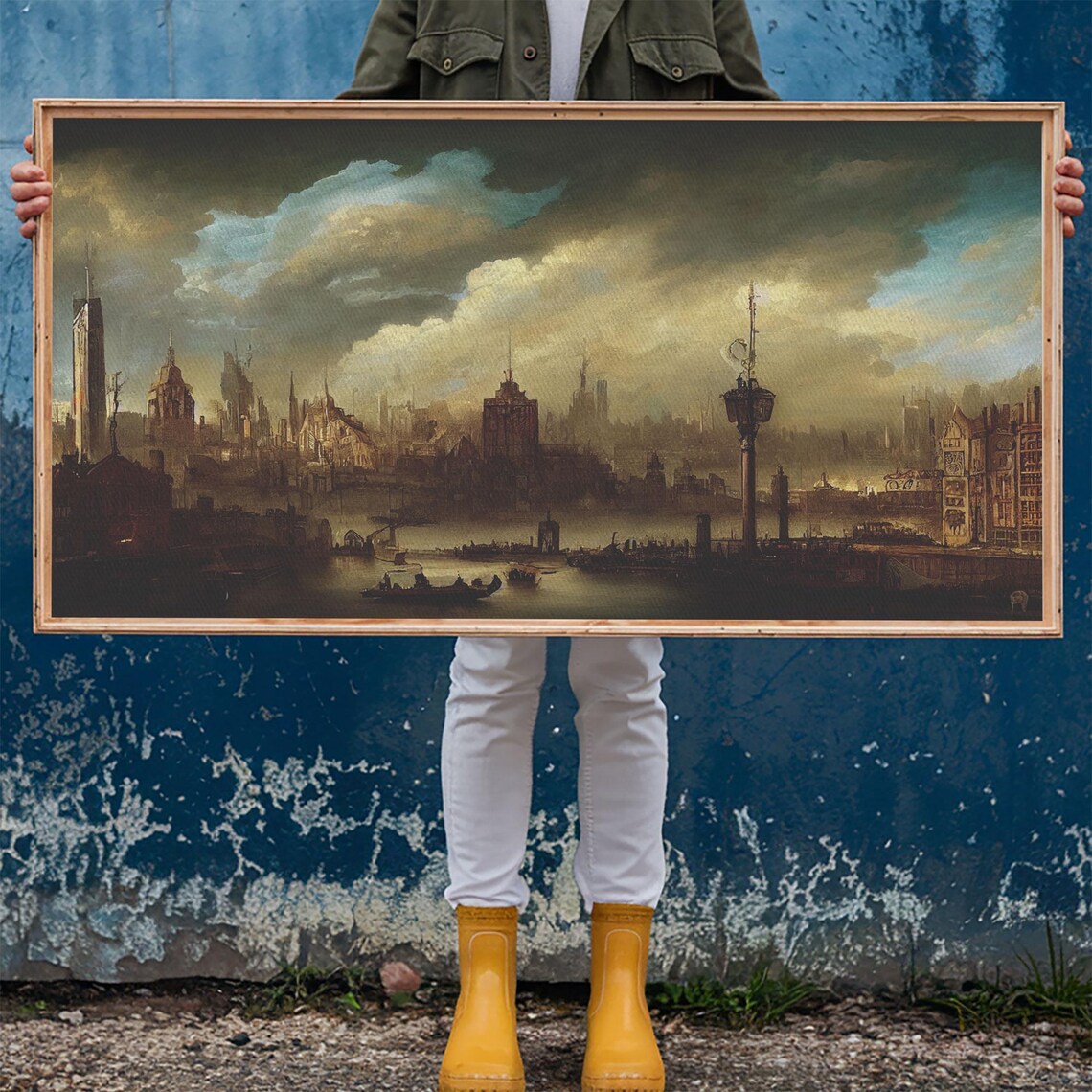 Victorian Steampunk Cityscape, Concept Art Print - Image 5