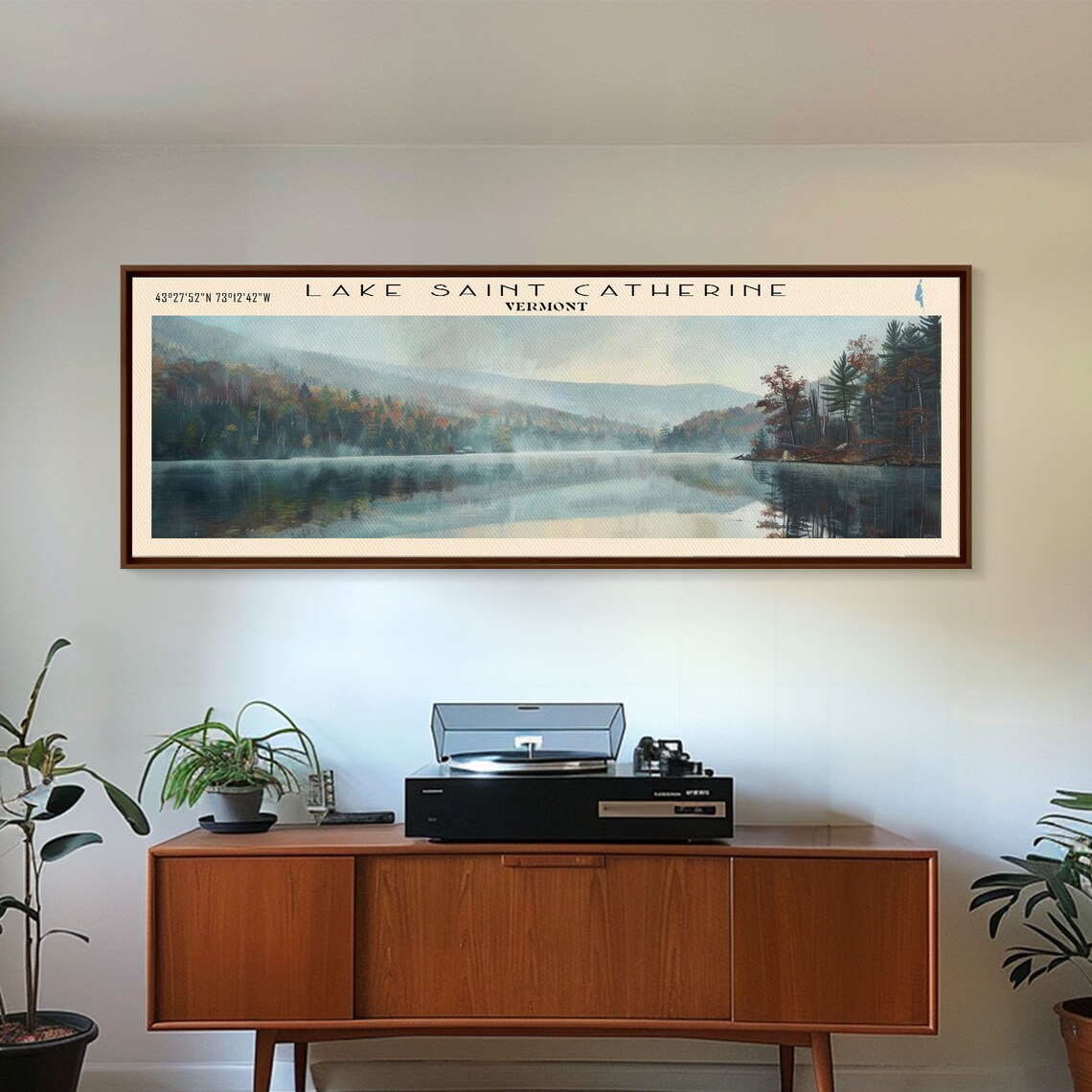 Lake Saint Catherine Travel Poster, Minimalist Decor - Image 5