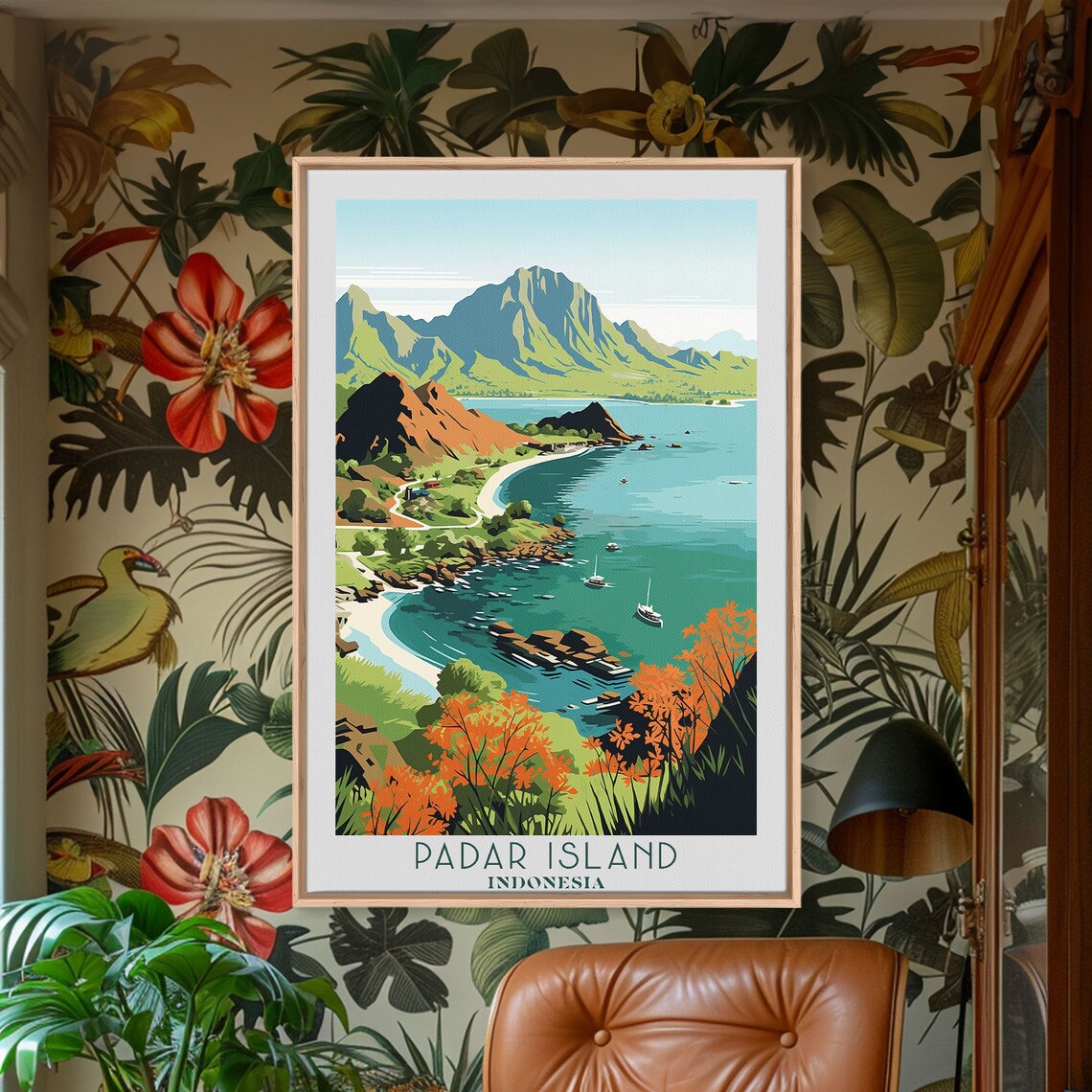 Padar Island Indonesia Travel Poster, Indonesia - Image 2