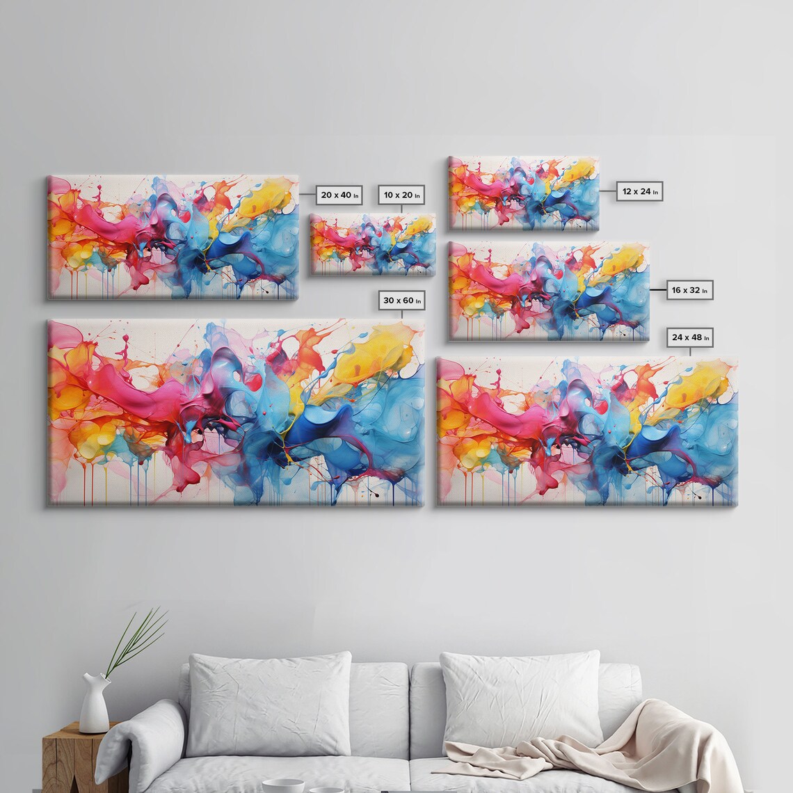 Alcohol Ink Color Explosion, Modern Abstract Art Print - Image 2