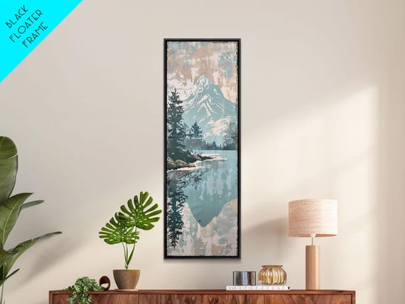 Urban Skyline With Majestic Mountain Background Contemporary Cityscape Framed Print Ideal For Modern Urban Wall Art