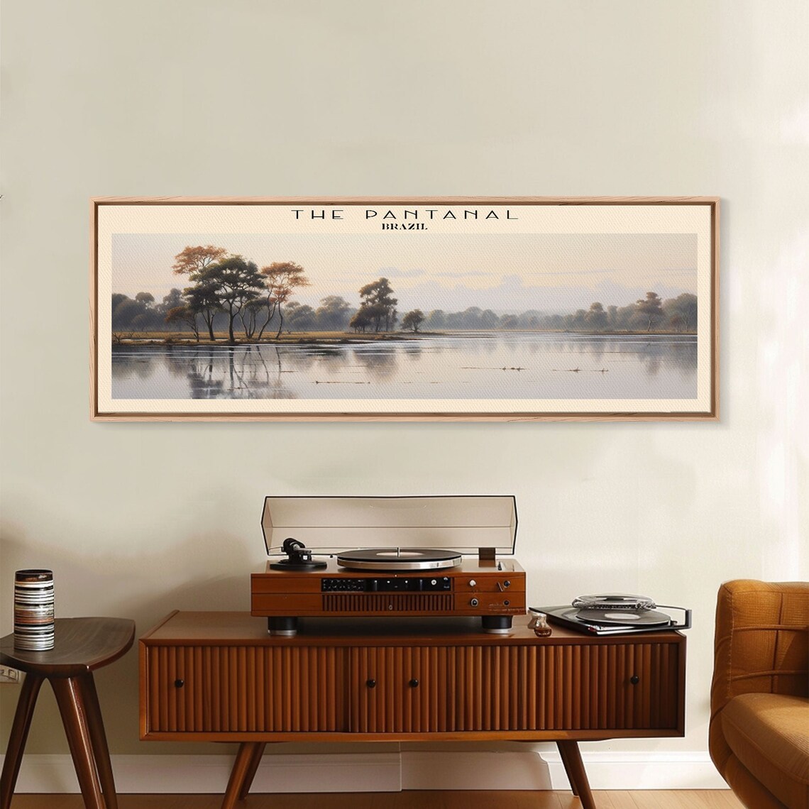 The Pantanal Brazil Flooded Wetland Mirror Water Trees Travel Poster - Image 5
