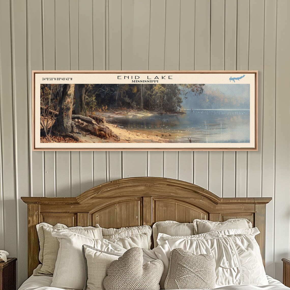Enid Lake Mississippi Travel Poster, Lake House Decor - Image 2