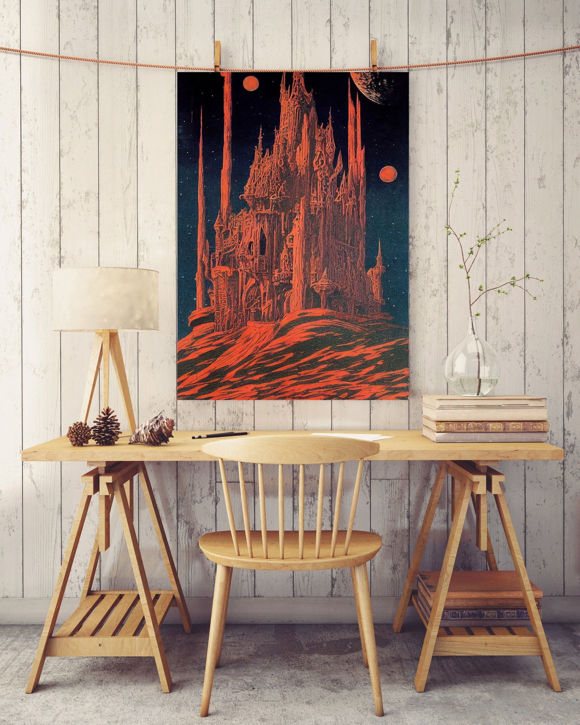 Gothic Eerie Castle Poster Print - Image 5
