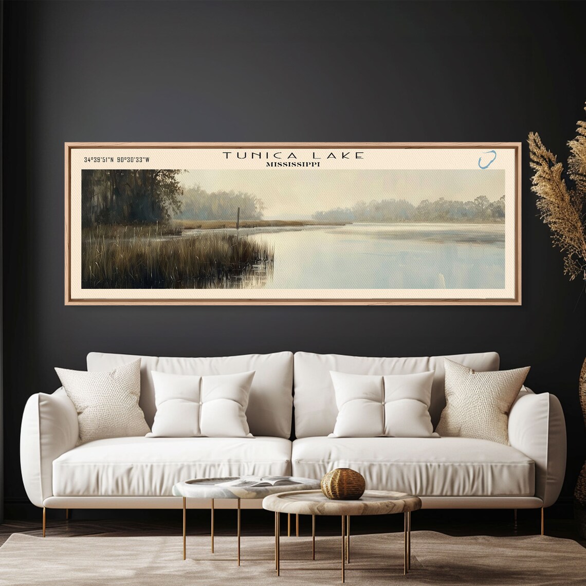 Tunica Lake Mississippi Travel Poster, Lake House Decor - Image 3