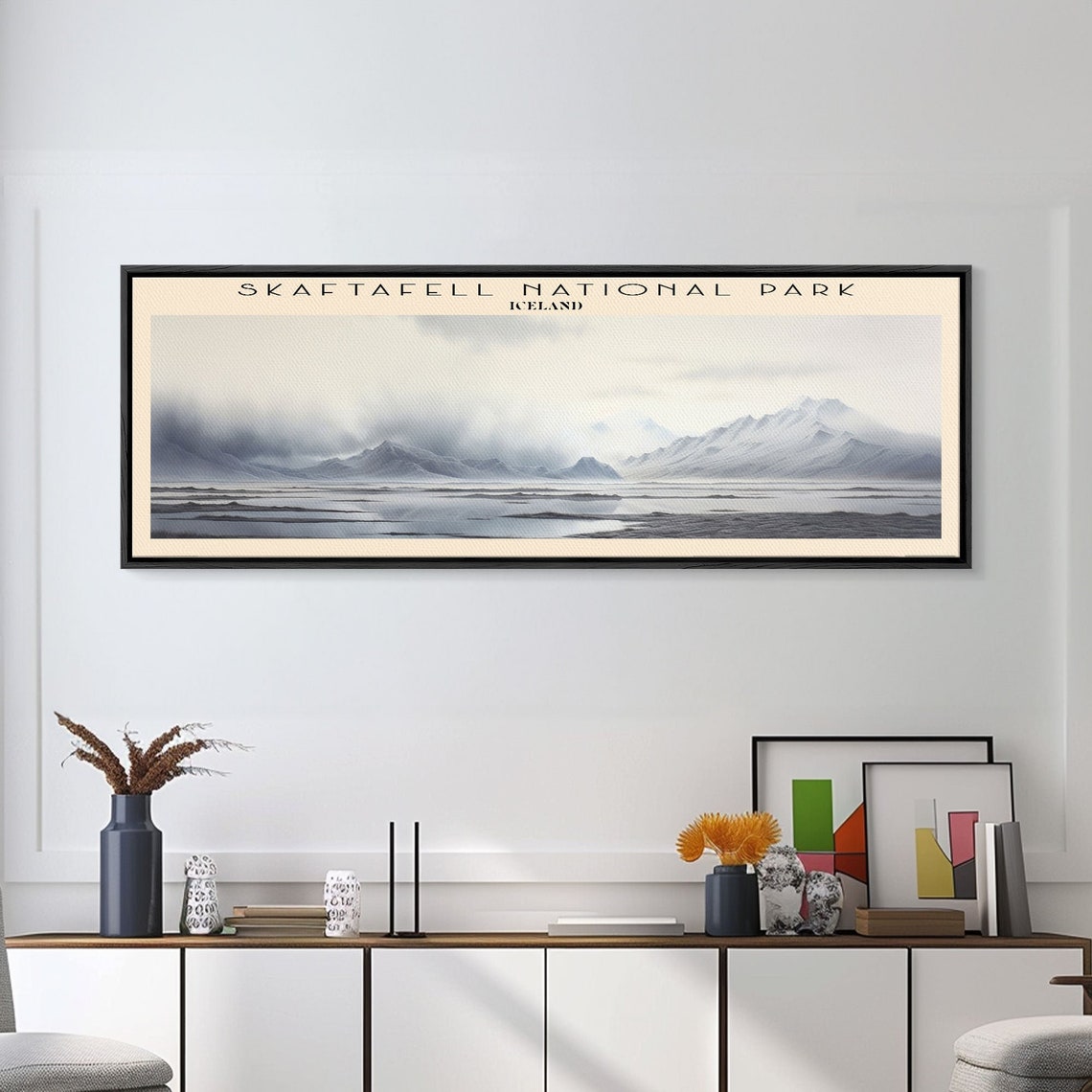 Skaftafell National Park Iceland Glacial Plain Moody Mountain Poster - Image 3