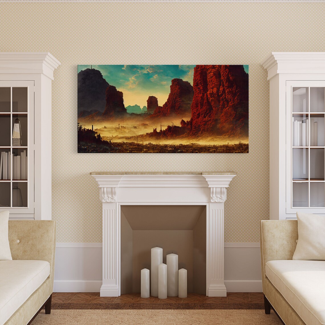 Post Apocalyptic Desert Hellscape Poster Print - Image 4