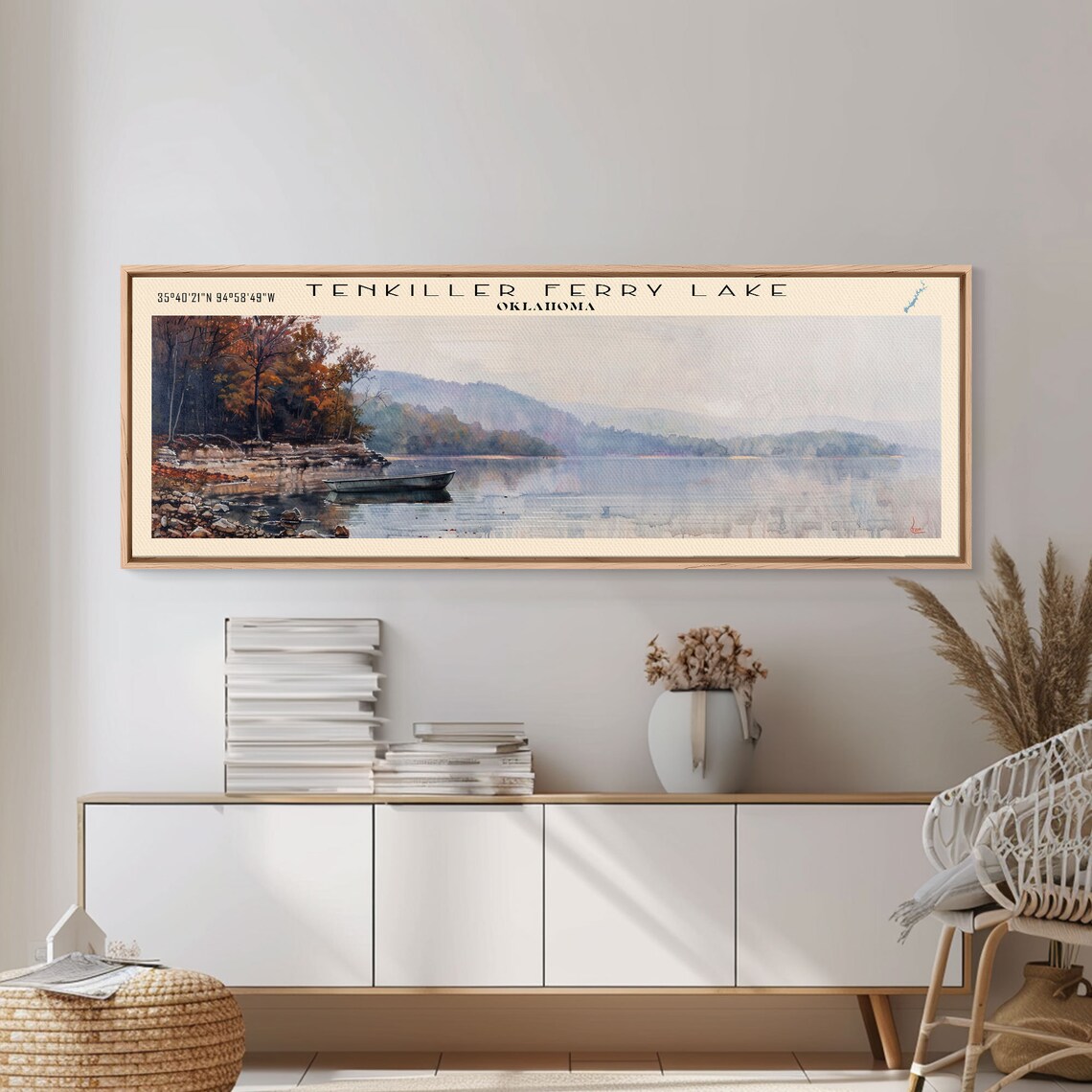 Tenkiller Ferry Lake, Oklahoma Panoramic Travel Poster - Image 2