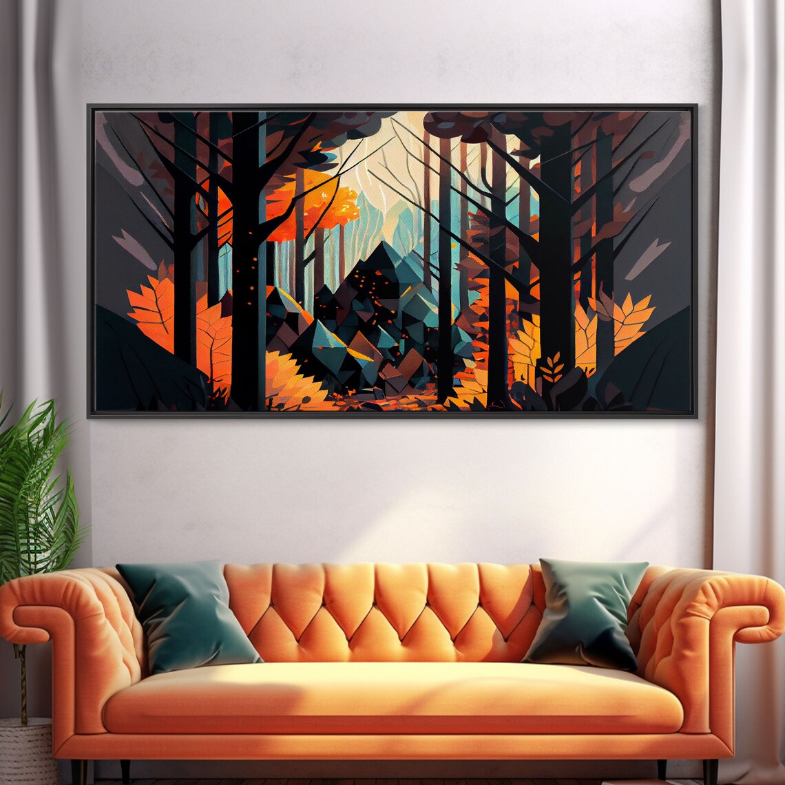 Forest Fire Seen Through A Kaleidoscope, Art Print