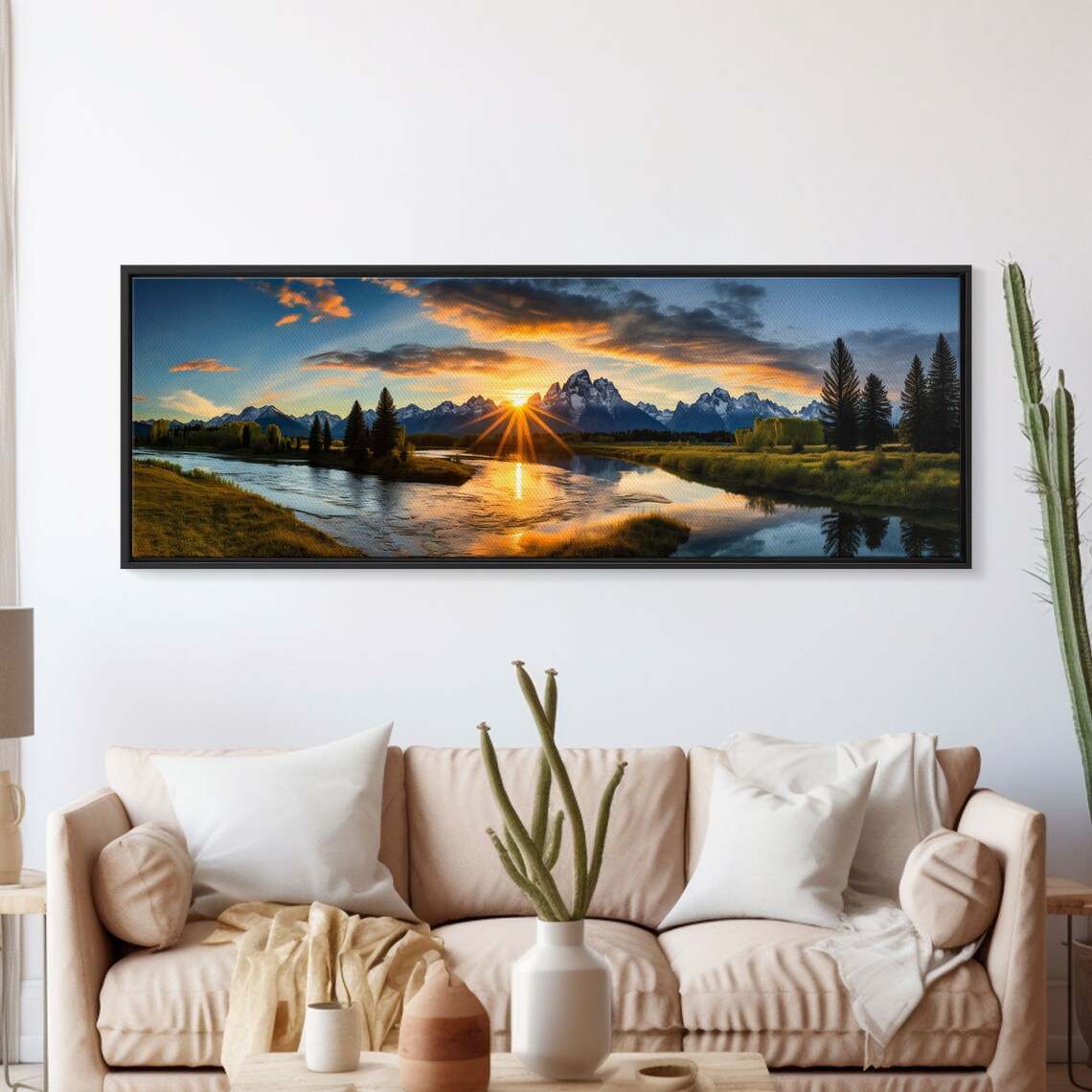 Grand Teton National Park Panoramic Travel Poster