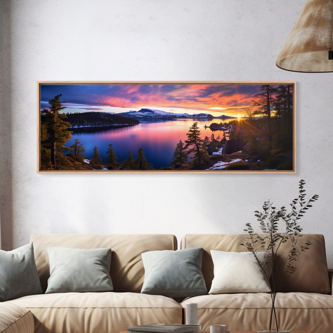 Crater Lake National Park Oregon Sunset Lake Reflection Photo Print - Image 4