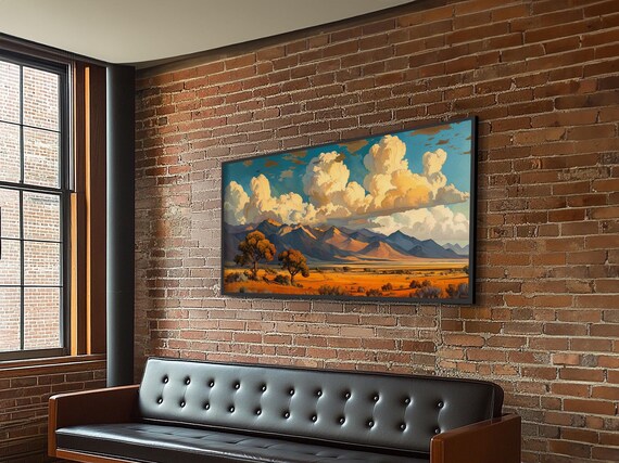 Home On The Mountains Framed Print Southwestern Wall Art Beautiful Home Decor For Above Sofa Or Couch Rustic Farmhouse Art