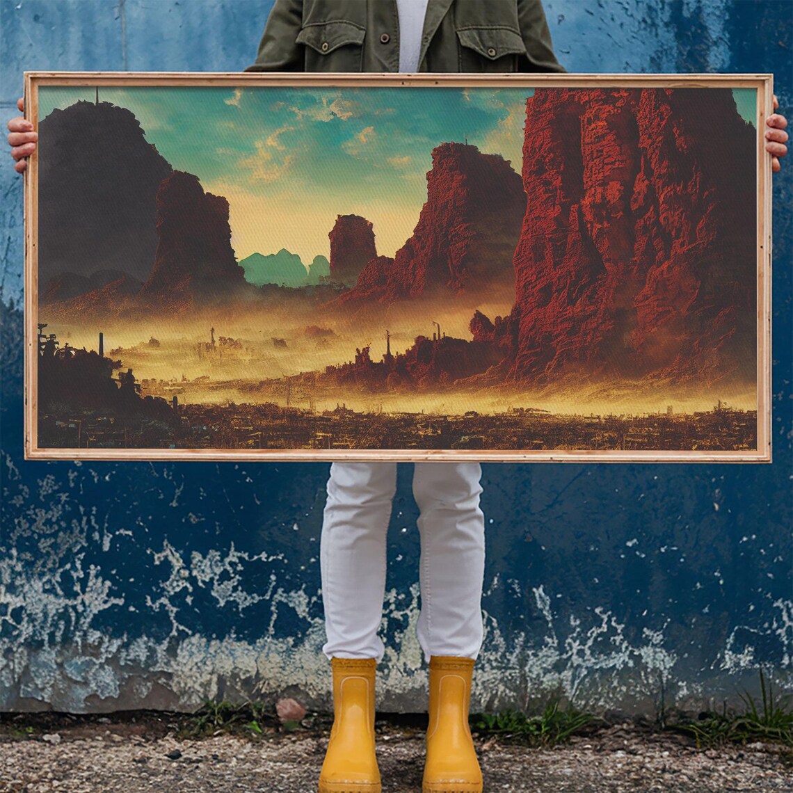 Post Apocalyptic Desert Hellscape, Mancave Wall Art - Image 6