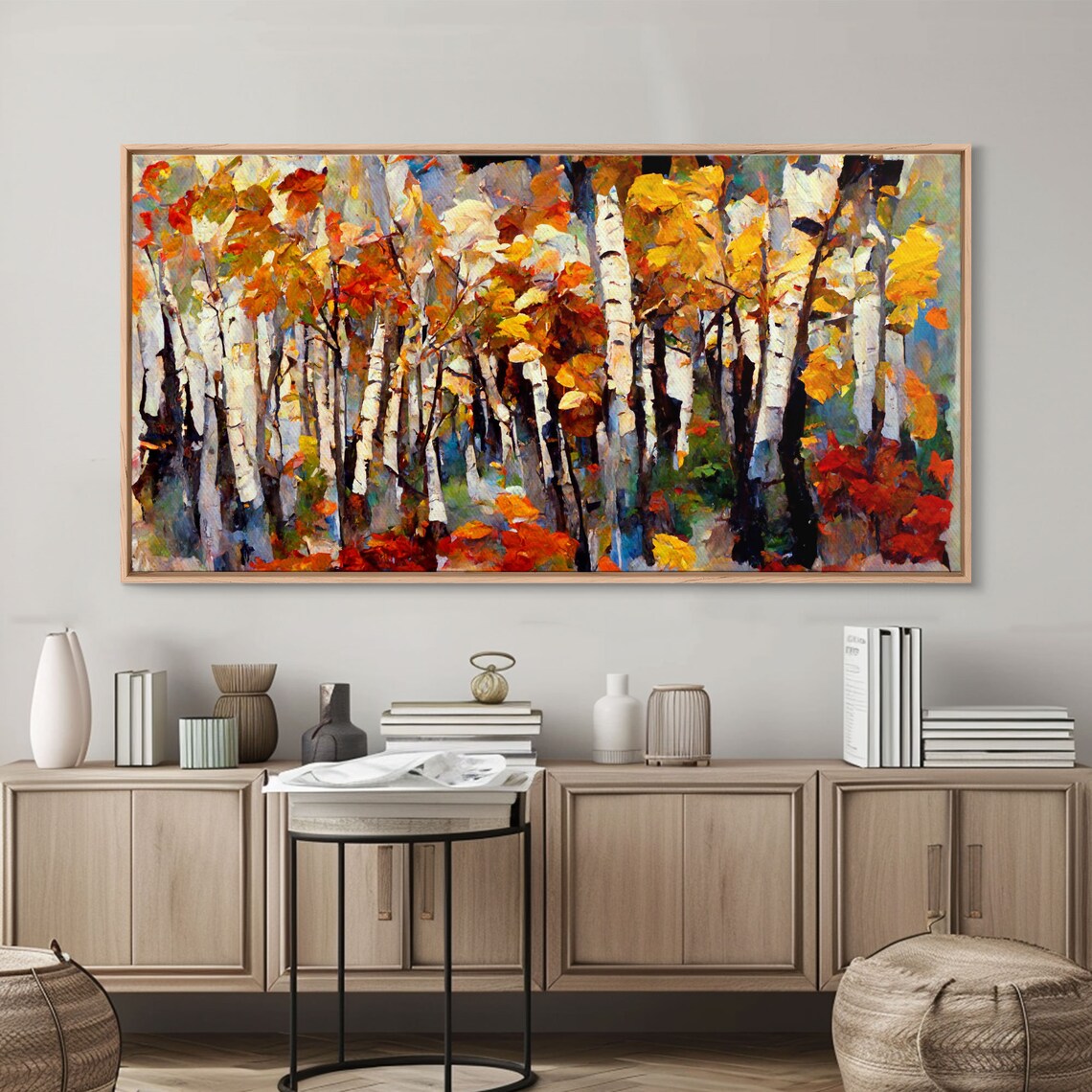 Birch Trees Print, Boho Autumn Forest Art Print - Image 5