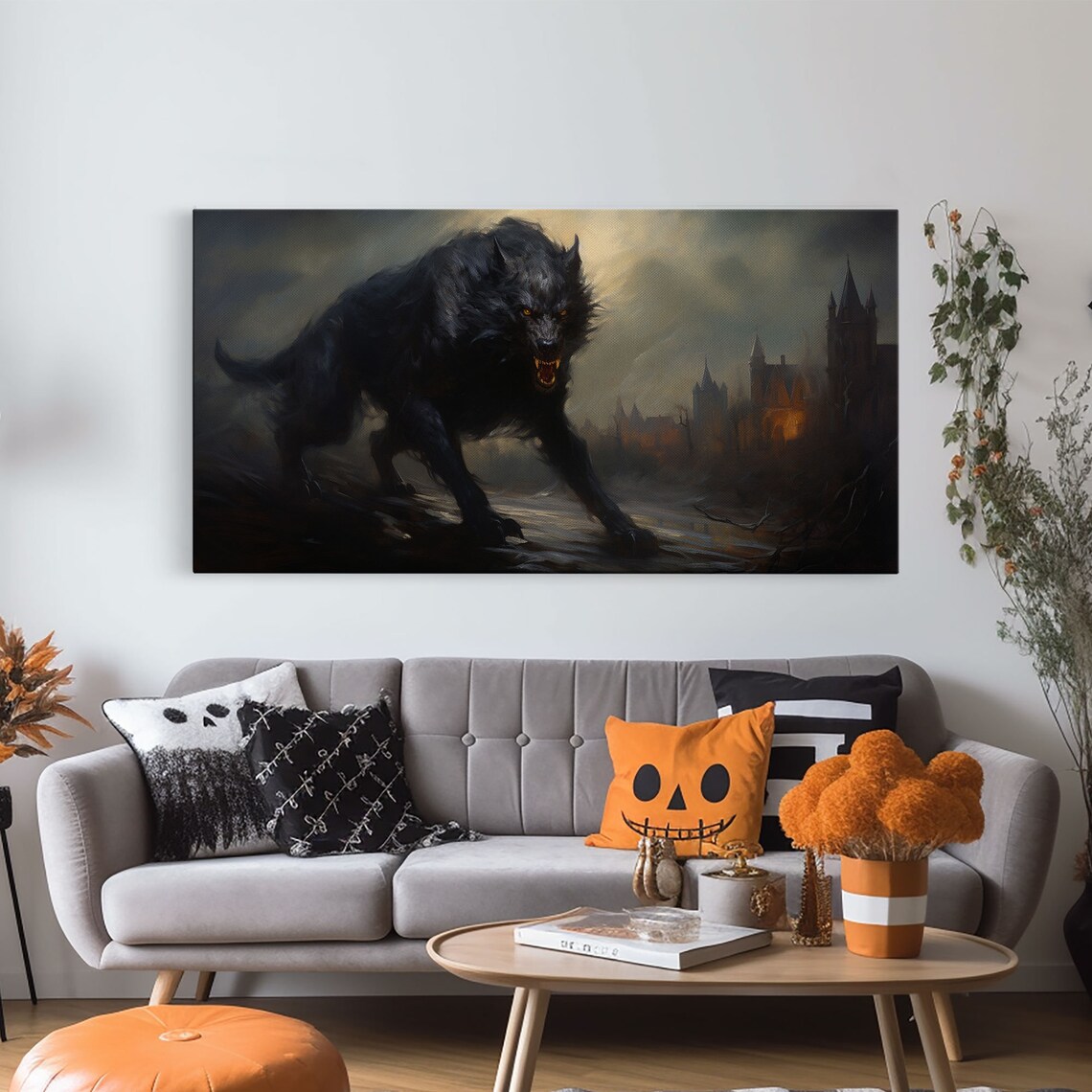 Werewolf Halloween Victorian Dark Academia Art Print - Image 5