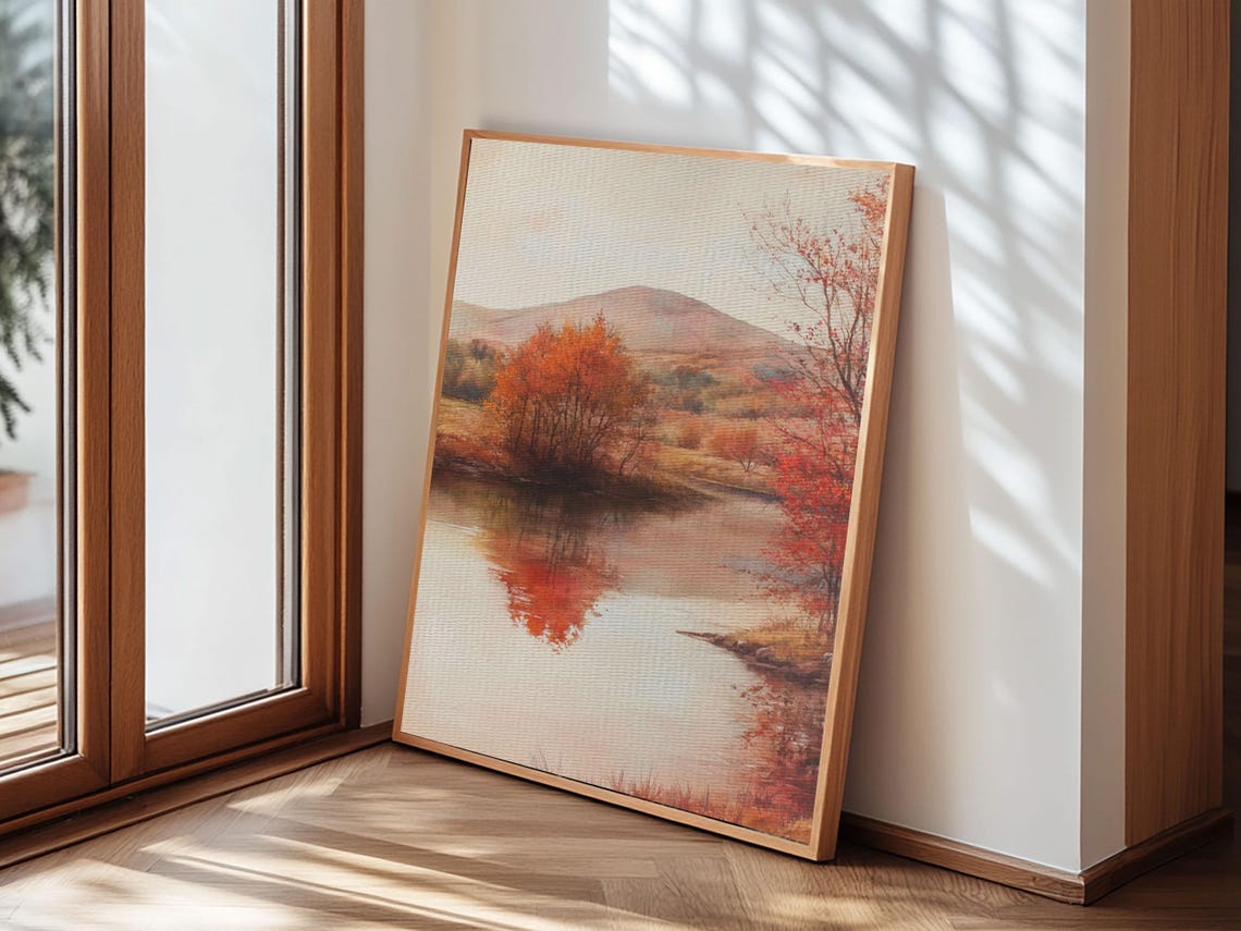 West Texas Desert Landscape Framed Print Fall In The Texas Desert Desert Landscape Painting Original Artwork Minimalist - Image 6
