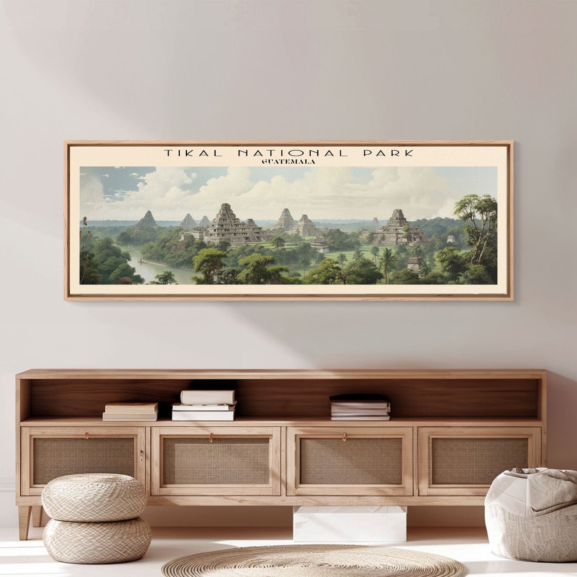 Tikal National Park Guatemala Mayan Jungle Pyramids Panoramic Poster - Image 6