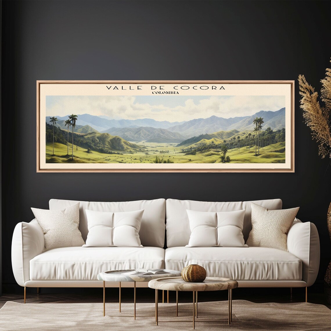 Valle De Cocora Colombia Travel Poster, Panoramic View - Image 3
