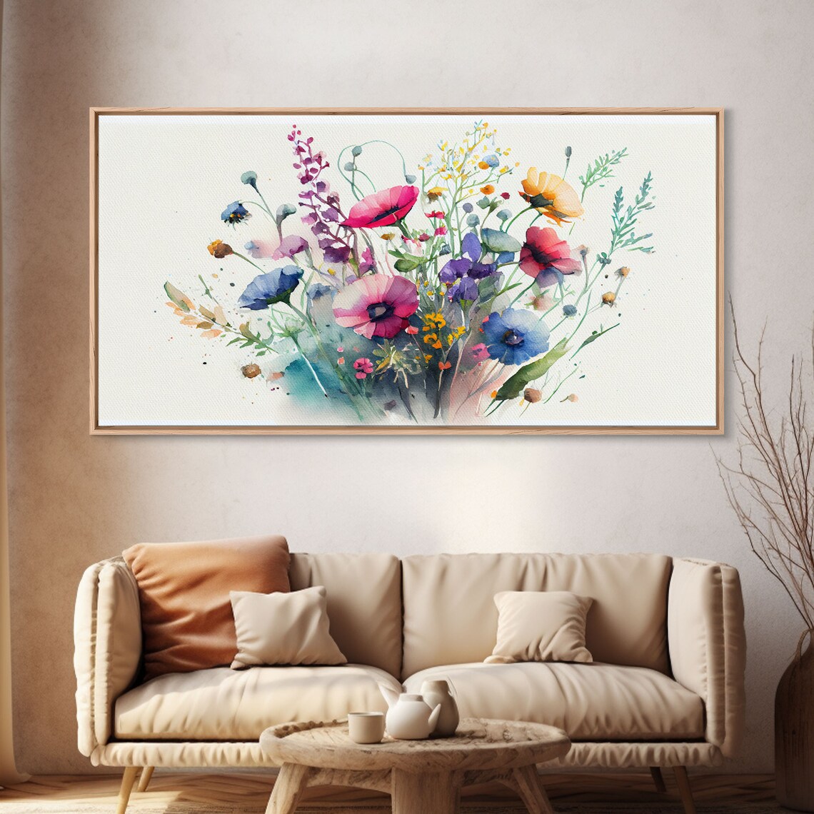 Wildflowers Watercolor Floral Art Print, Botanical Decor - Image 4