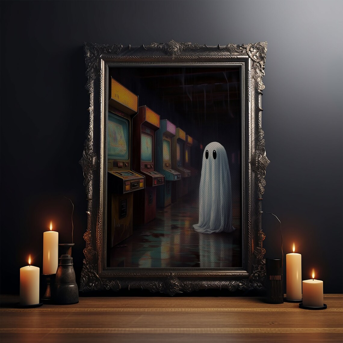 Ghost in an Abandoned Arcade, Dark Academia Poster - Image 3