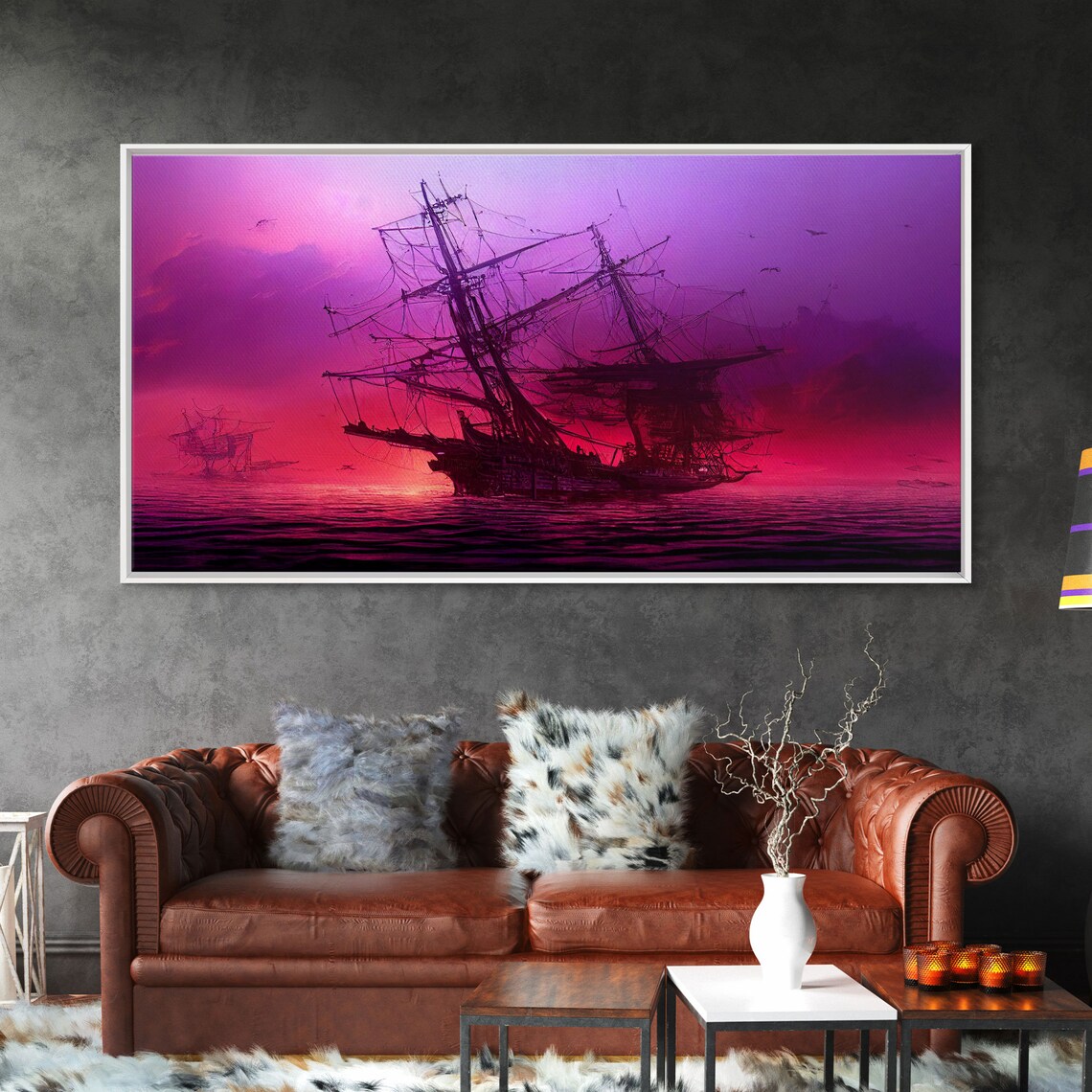 Outrun Style Ghost Ship, Abandoned Pirate Ship