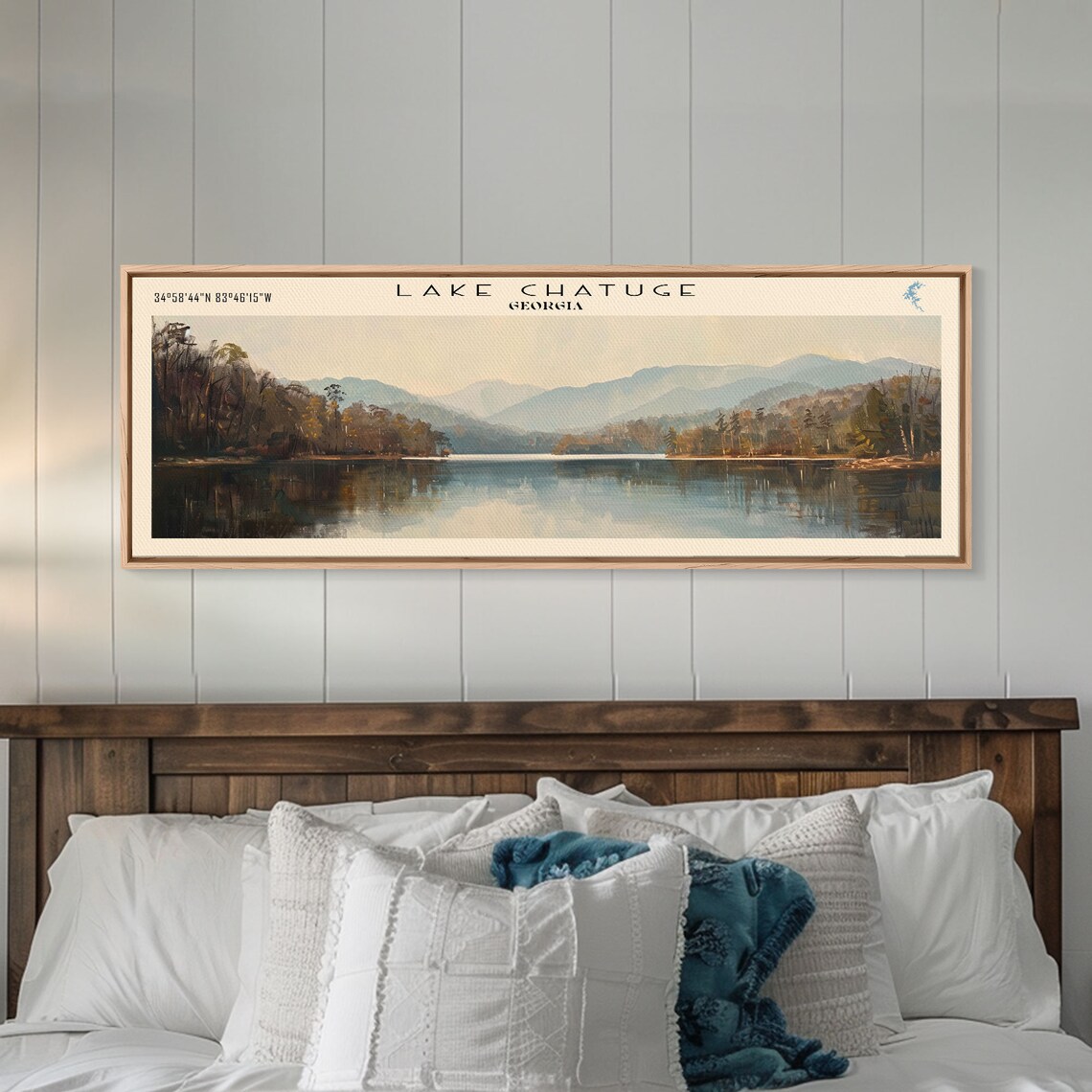 Lake Chatuge Georgia Travel Poster, Lake House Decor - Image 4