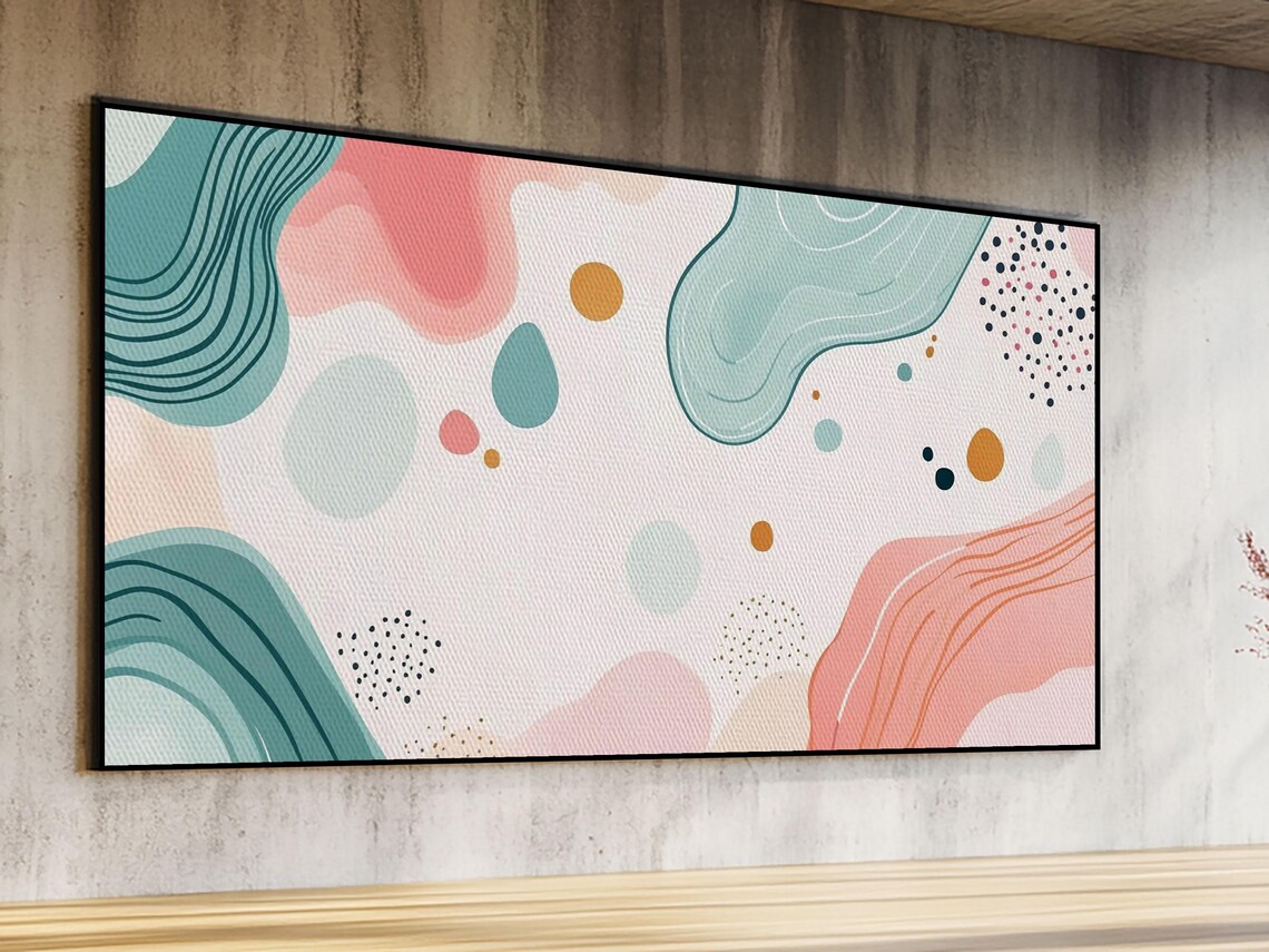 Abstract Retro Style 90s Inspired Modern Art - Image 4