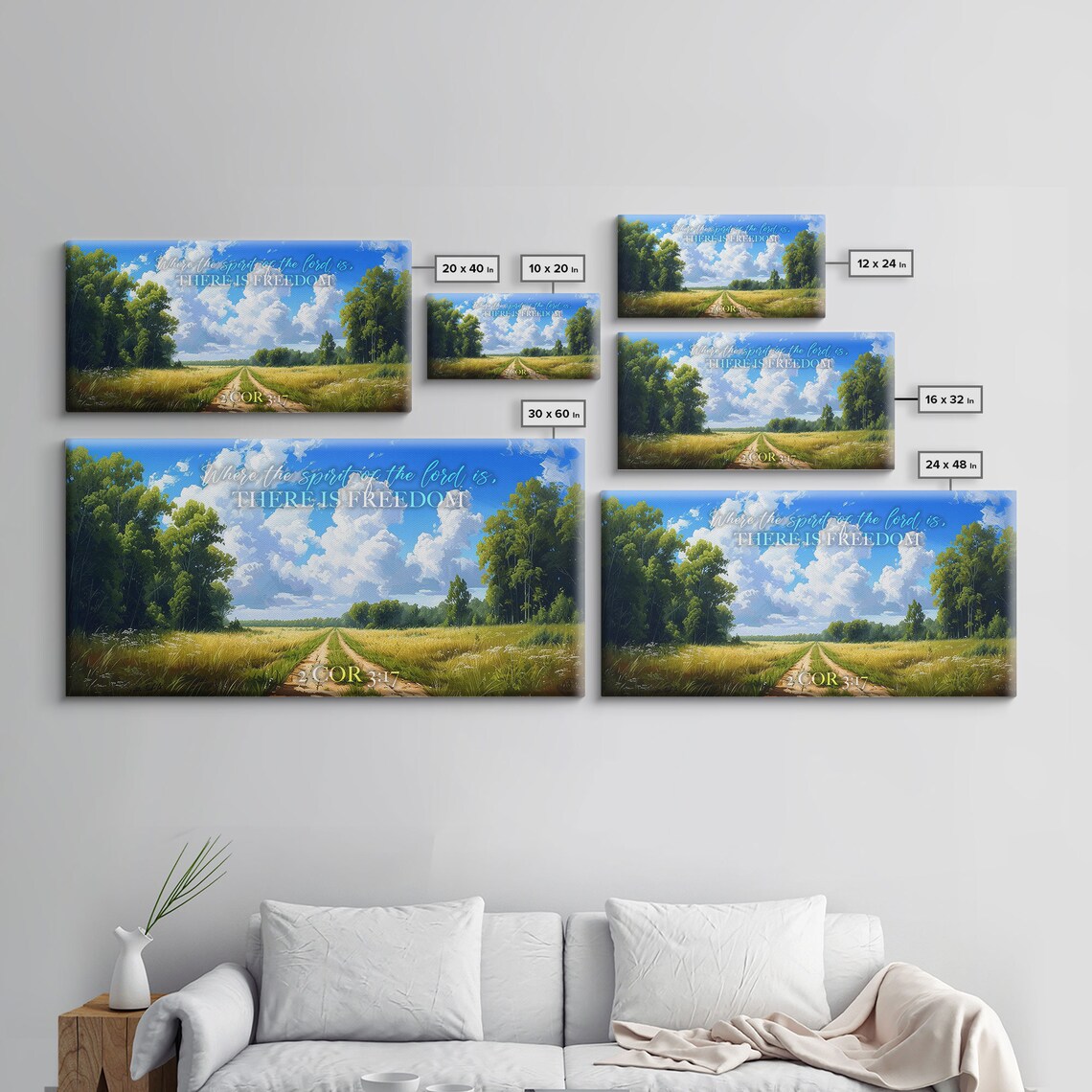 2 Corinthians 3:17 Scripture Wall Art, Inspirational - Image 2