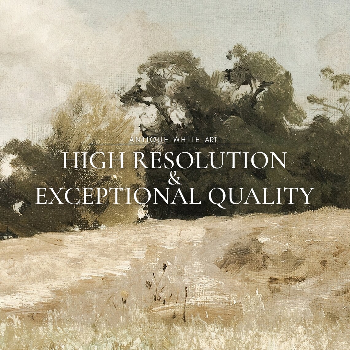 Countryside Painting Field Landscape Art Print - Image 4