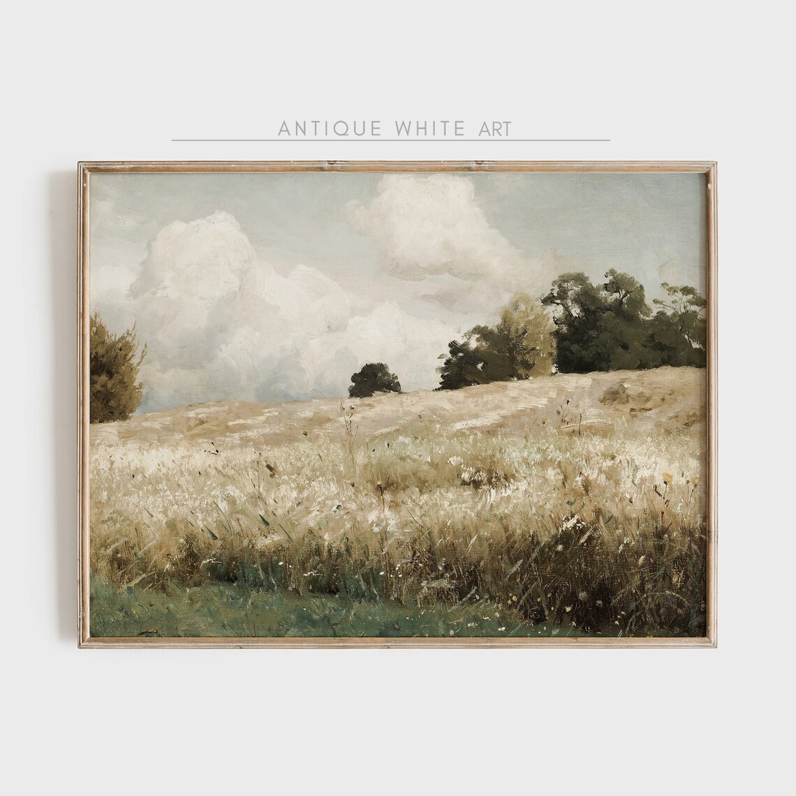 Countryside Painting Field Landscape Art Print